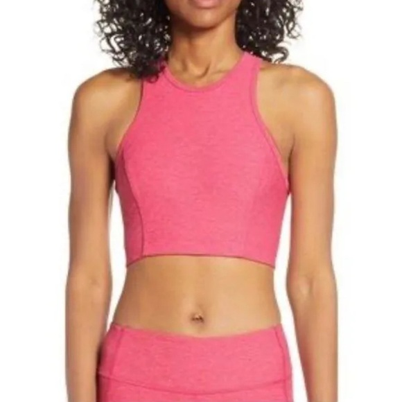 Outdoor Voices Athena Crop Top Bra Tank - Pink Athletic Tank - small - Picture 1 of 4
